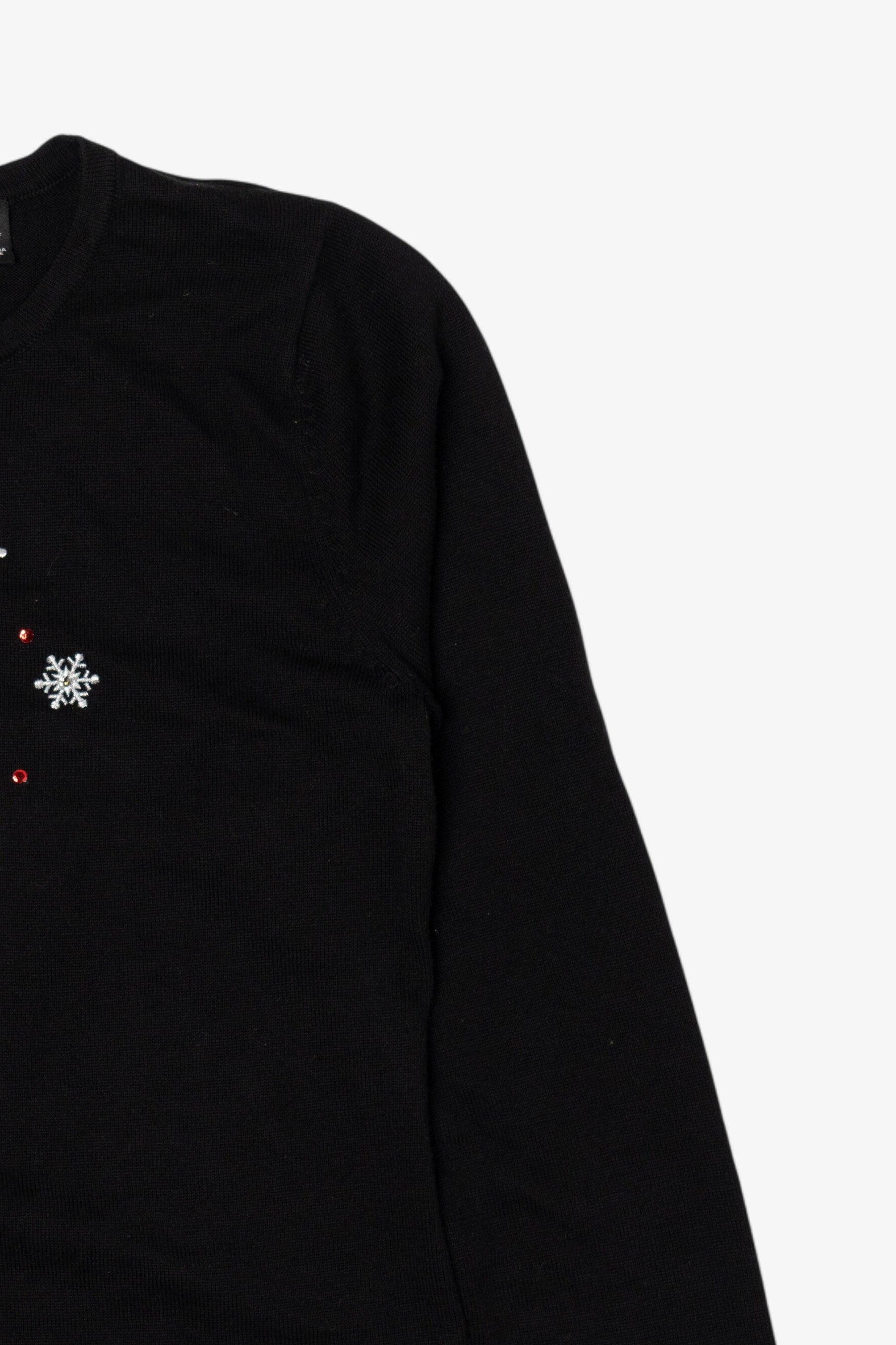 Vintage Black K.B Collection Santa Ugly Christmas Pullover (2000s)
