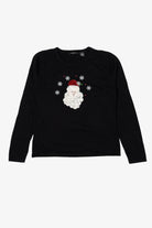 Vintage Black K.B Collection Santa Ugly Christmas Pullover (2000s)