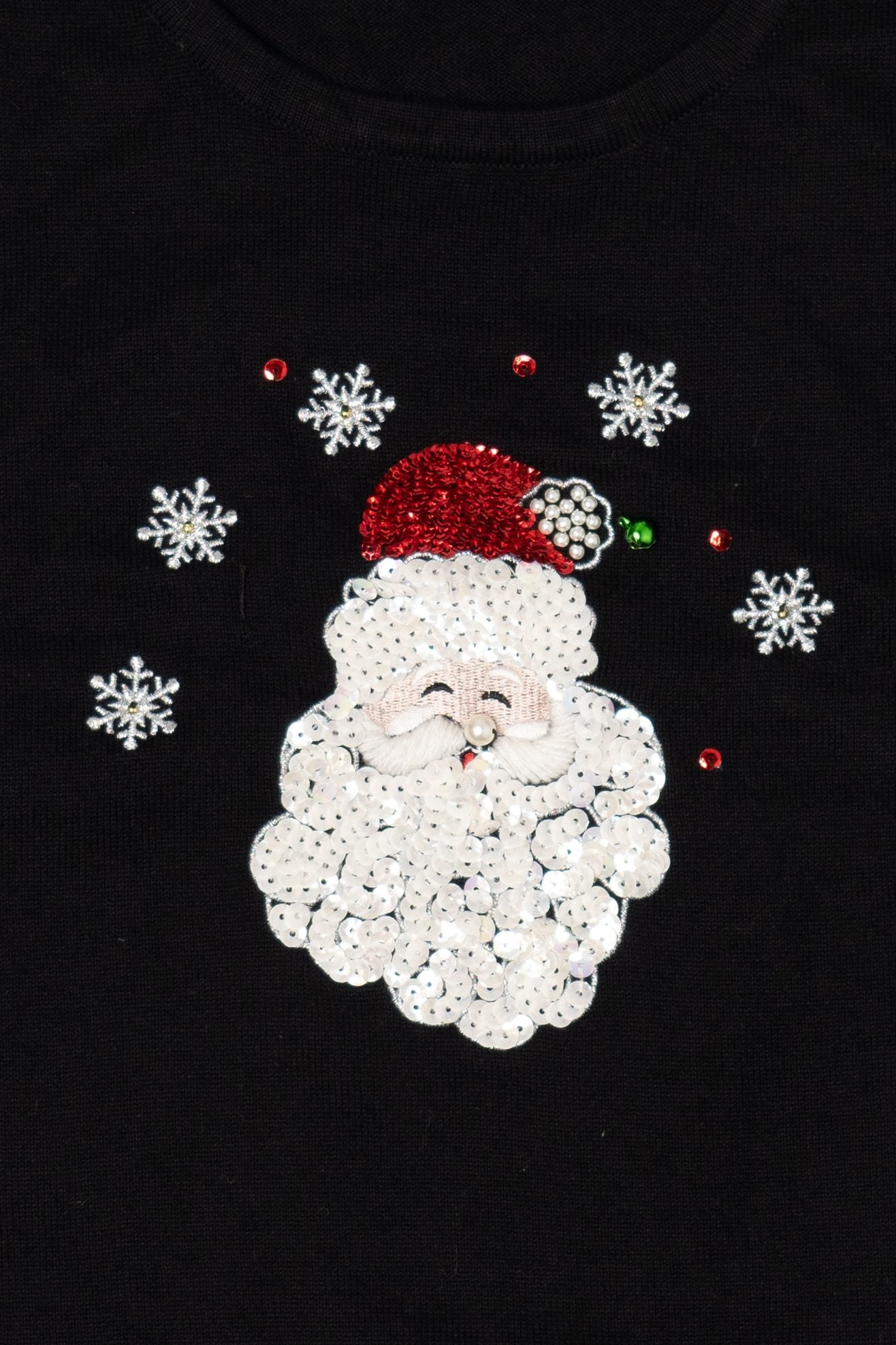 Vintage Black K.B Collection Santa Ugly Christmas Pullover (2000s)