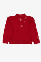 Vintage Red Coldwater Creek Polar Bears Ugly Christmas Cardigan (1990s)
