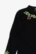 Vintage Black Studio Joy Candy Canes Ugly Christmas Pullover (2000s)