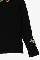 Vintage Black Studio Joy Candy Canes Ugly Christmas Pullover (2000s)