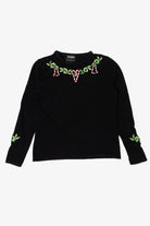 Vintage Black Studio Joy Candy Canes Ugly Christmas Pullover (2000s)