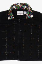 Vintage Black Marisa Christina Ugly Christmas Cardigan (2000s)