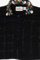 Vintage Black Marisa Christina Ugly Christmas Cardigan (2000s)