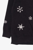 Vintage Black Sonoma Snowflakes Ugly Christmas Cardigan (2000s)