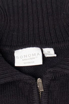 Vintage Black Sonoma Snowflakes Ugly Christmas Cardigan (2000s)