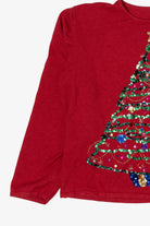 Vintage Red Tiara International Tree Ugly Christmas Pullover (2000s)