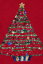 Vintage Red Tiara International Tree Ugly Christmas Pullover (2000s)