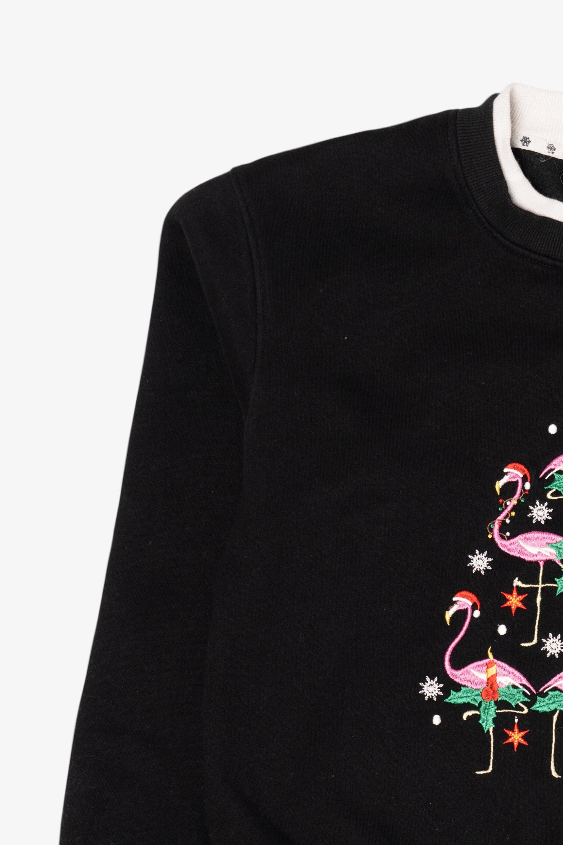 Vintage Black King Universal Flamingos Christmas Sweatshirt (2000s)