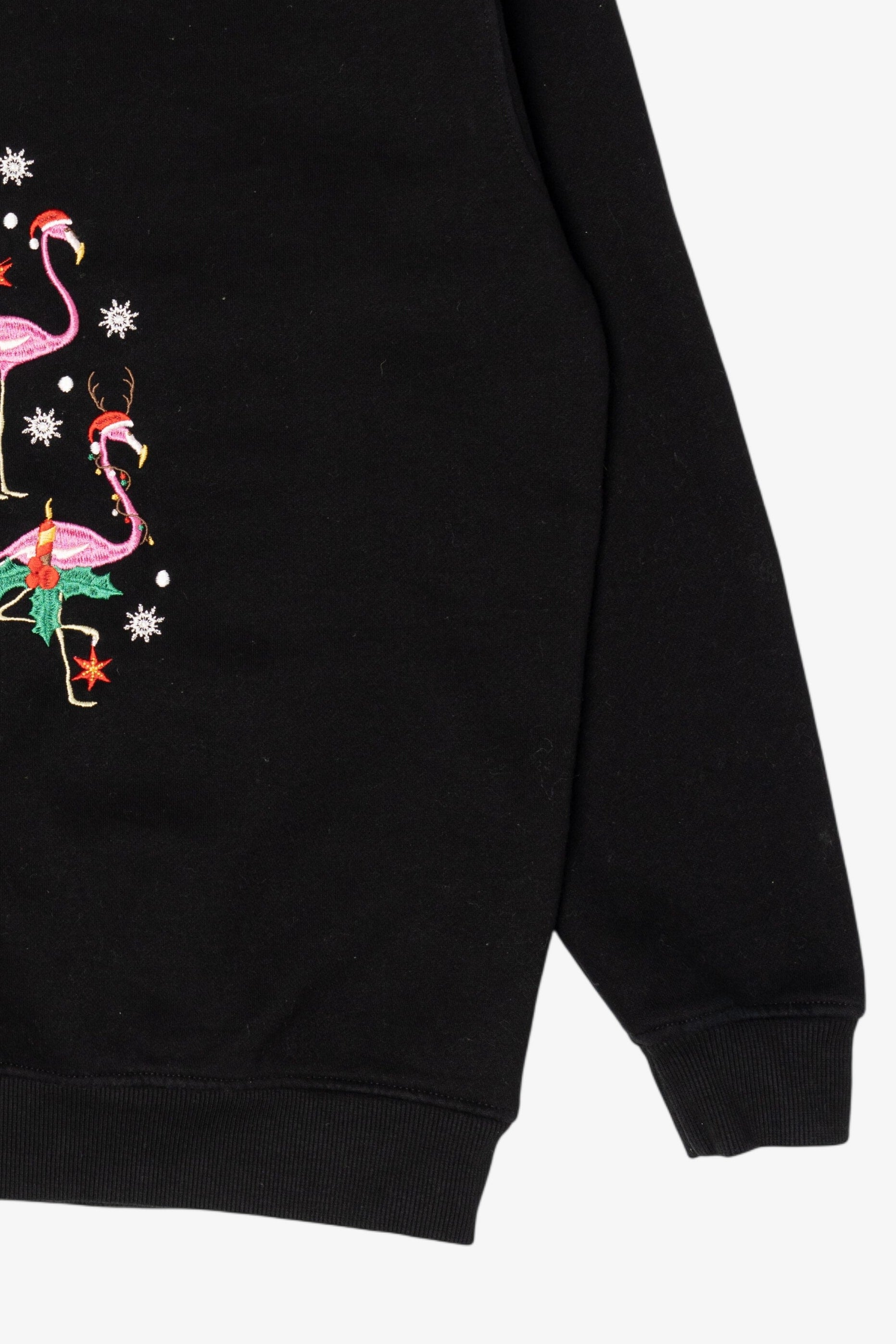 Vintage Black King Universal Flamingos Christmas Sweatshirt (2000s)