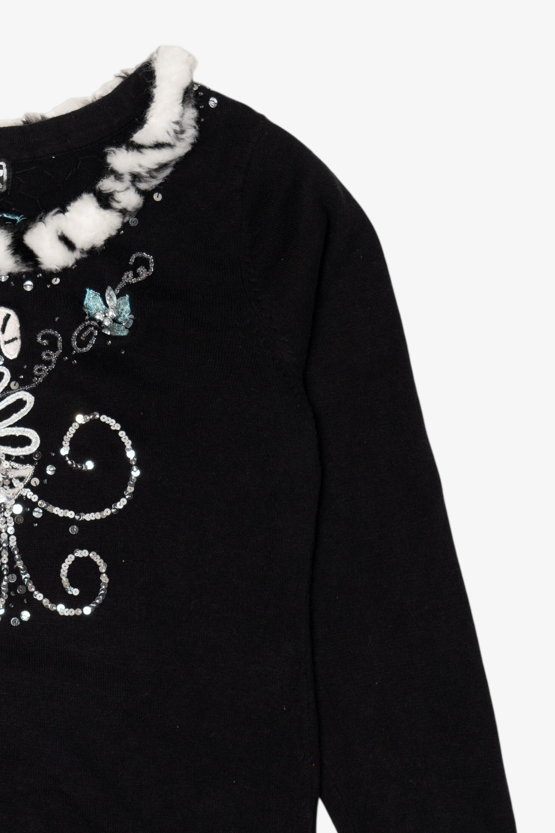 Vintage Black Berek Presents Ugly Christmas Pullover (1990s)