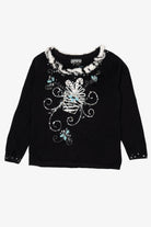 Vintage Black Berek Presents Ugly Christmas Pullover (1990s)