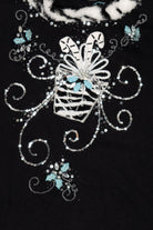 Vintage Black Berek Presents Ugly Christmas Pullover (1990s)