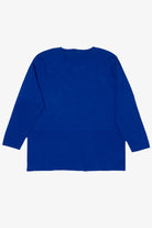 Vintage Lightweight Blue Lisa Snowmen Ugly Christmas Pullover (2000s)