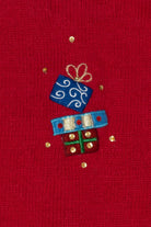 Vintage Red Heirloom Collectible Snowmen Ugly Christmas Vest (2000s)