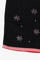 Vintage Black Snowman Ugly Christmas Vest (1990s)