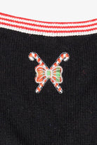 Vintage Black Snowman Ugly Christmas Vest (1990s)