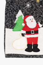 Vintage Dark Gray Santa Ugly Christmas Vest (2000s)