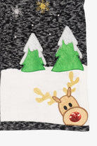 Vintage Dark Gray Santa Ugly Christmas Vest (2000s)