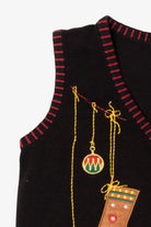 Vintage Black Holiday Editions Stockings Ugly Christmas Vest (2000s)
