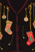 Vintage Black Holiday Editions Stockings Ugly Christmas Vest (2000s)