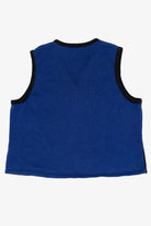 Vintage Blue Merry & Bright Nativity Scene Ugly Christmas Vest (1990s)