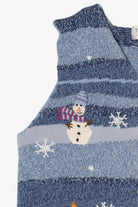 Vintage Blue Tribeca Studio Snowmen Ugly Christmas Vest (1990s)