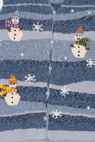 Vintage Blue Tribeca Studio Snowmen Ugly Christmas Vest (1990s)