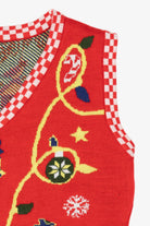 Red Festive Ugly Christmas Vest (2010s)