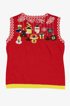 Red Festive Ugly Christmas Vest (2010s)