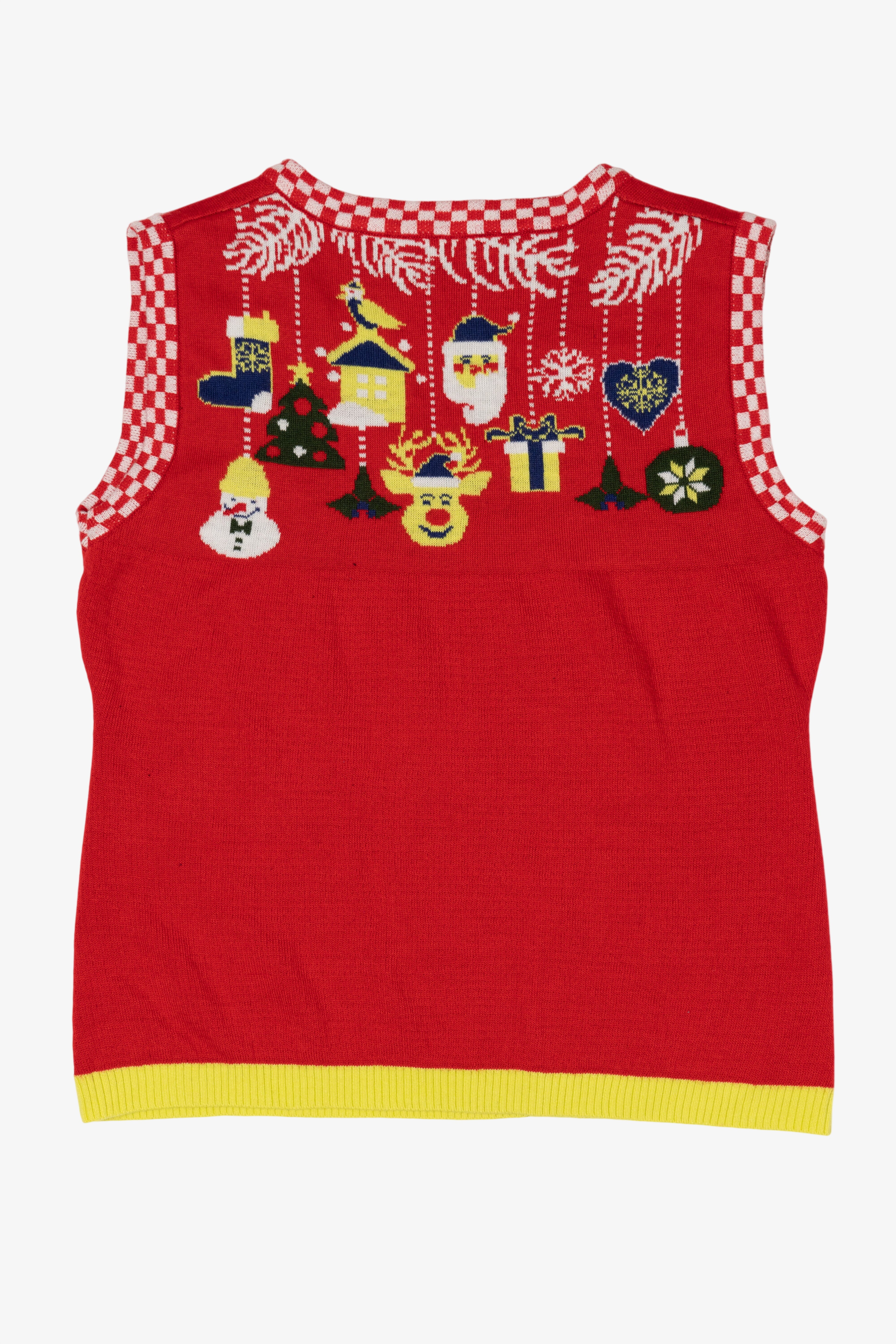 Red Festive Ugly Christmas Vest (2010s)