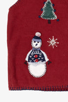Vintage Red Northcrest Ugly Christmas Vest (1990s)