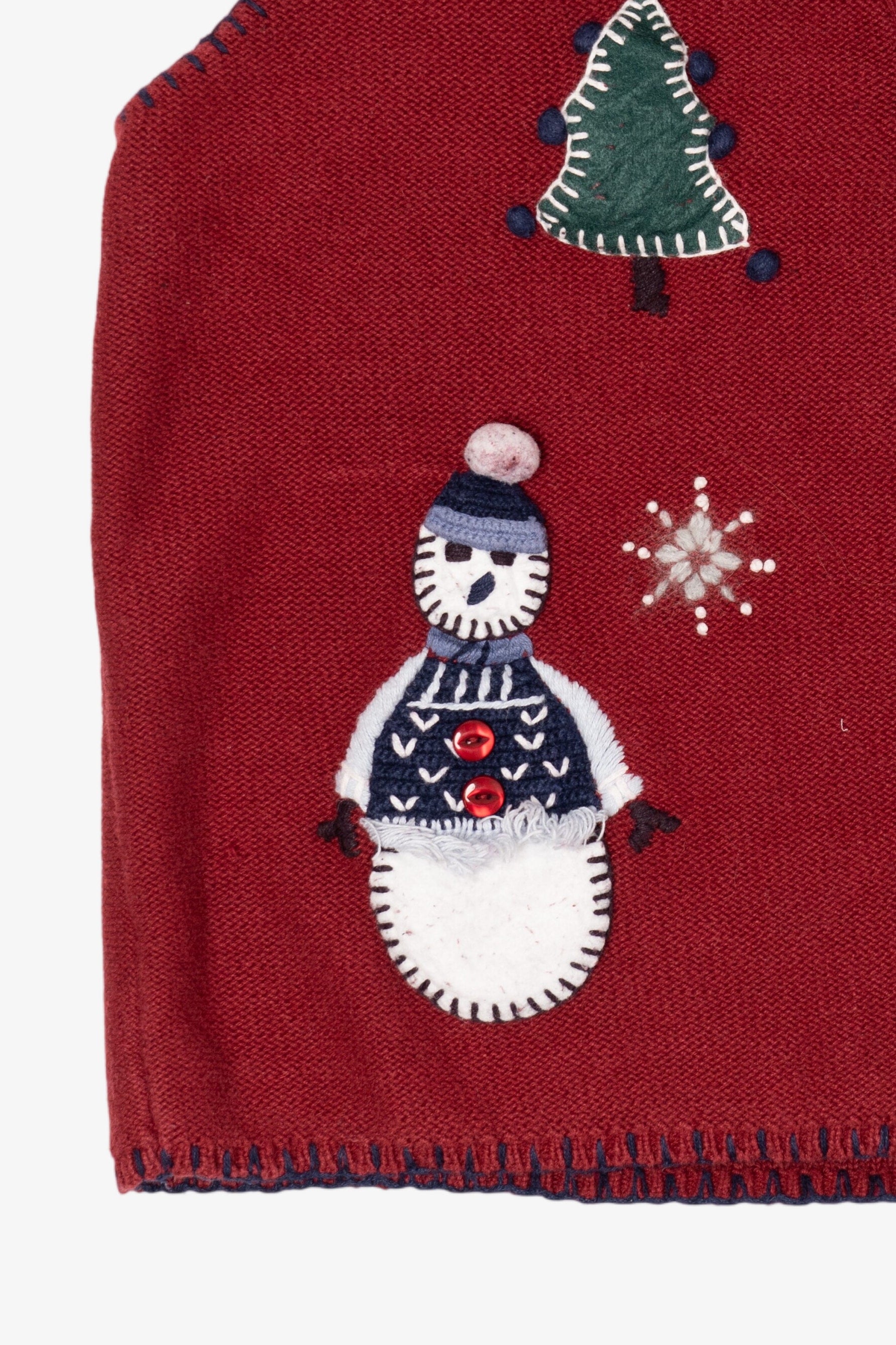 Vintage Red Northcrest Ugly Christmas Vest (1990s)