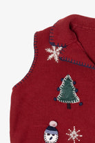 Vintage Red Northcrest Ugly Christmas Vest (1990s)