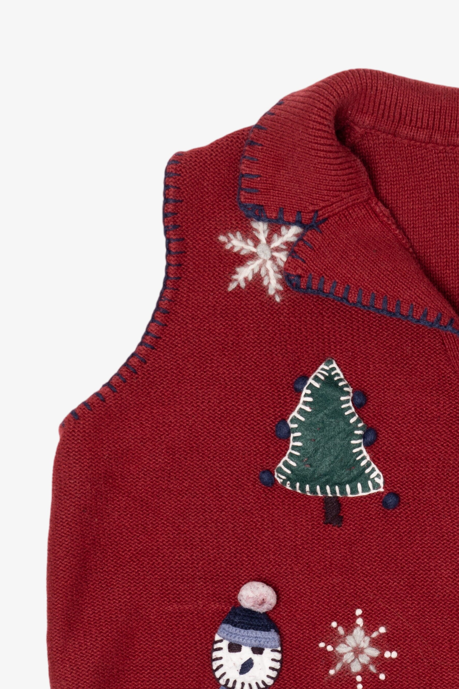 Vintage Red Northcrest Ugly Christmas Vest (1990s)