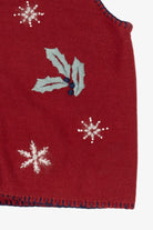 Vintage Red Northcrest Ugly Christmas Vest (1990s)
