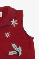Vintage Red Northcrest Ugly Christmas Vest (1990s)