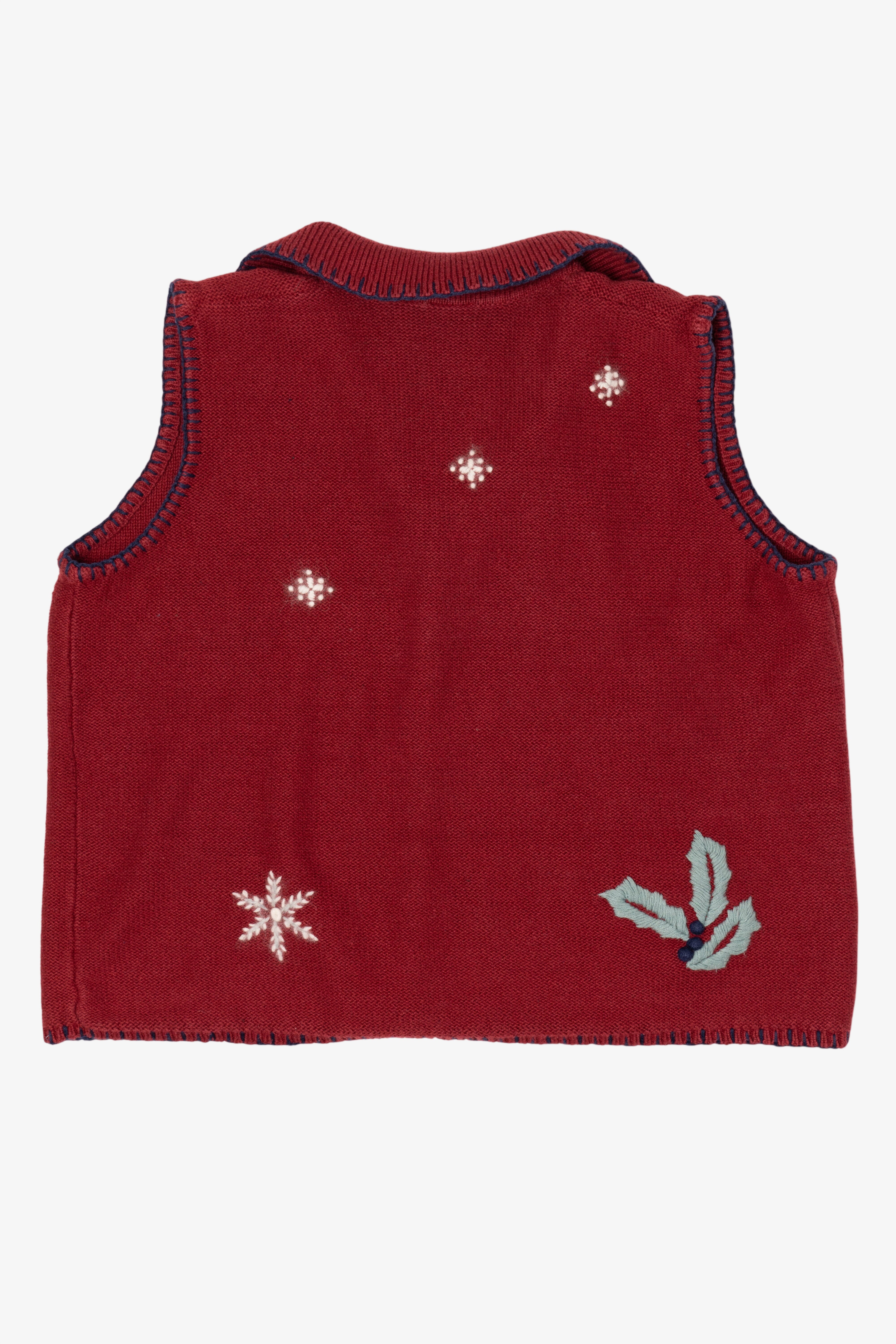 Vintage Red Northcrest Ugly Christmas Vest (1990s)