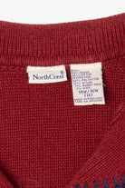 Vintage Red Northcrest Ugly Christmas Vest (1990s)