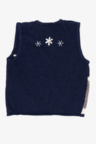 Vintage Navy Blue Bobbie Brooks Dogs Ugly Christmas Vest (1990s)