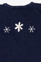 Vintage Navy Blue Bobbie Brooks Dogs Ugly Christmas Vest (1990s)
