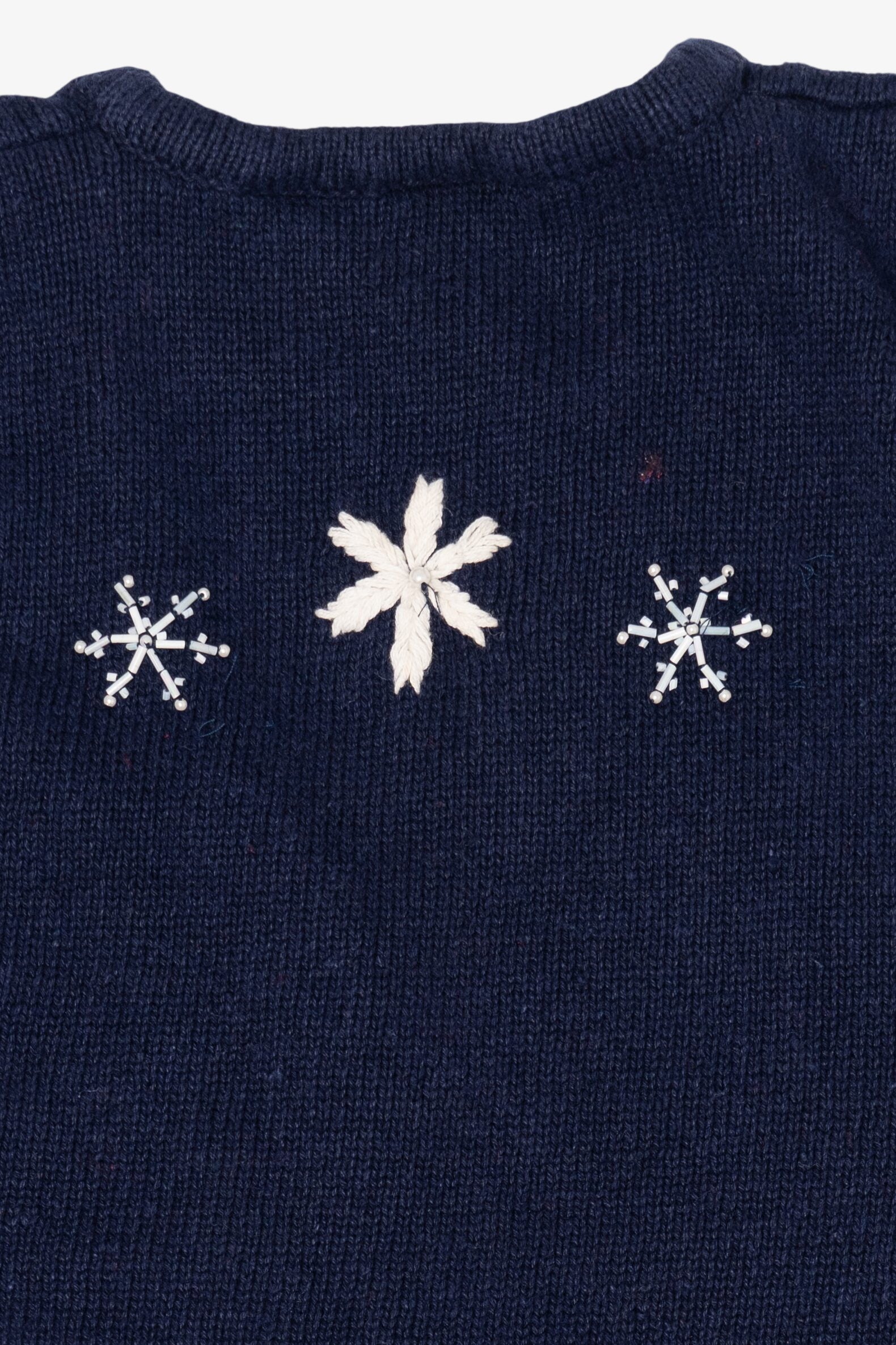 Vintage Navy Blue Bobbie Brooks Dogs Ugly Christmas Vest (1990s)