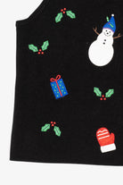 Vintage Black Croft & Barrow Snowmen Ugly Christmas Vest (1990s)