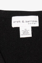 Vintage Black Croft & Barrow Snowmen Ugly Christmas Vest (1990s)