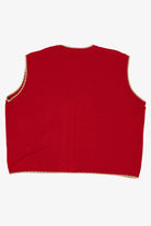 Vintage Red Southern Lady Angels Ugly Christmas Vest (1990s)
