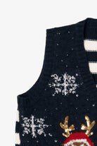 Navy Blue No Boundaries Santa Ugly Christmas Vest (2010s)
