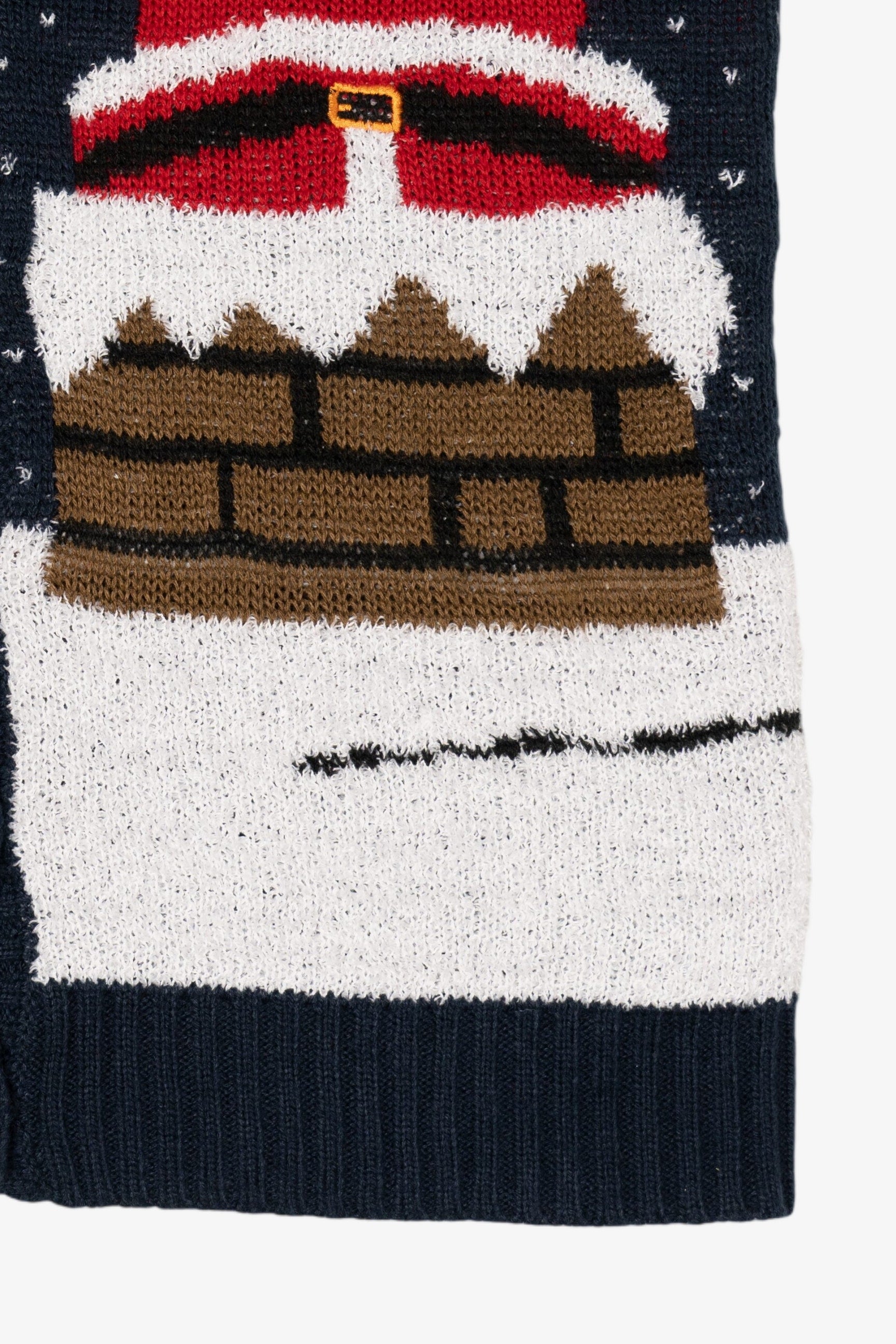 Navy Blue No Boundaries Santa Ugly Christmas Vest (2010s)