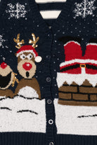Navy Blue No Boundaries Santa Ugly Christmas Vest (2010s)