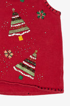 Vintage Red Studio Joy Trees Ugly Christmas Vest (1990s)